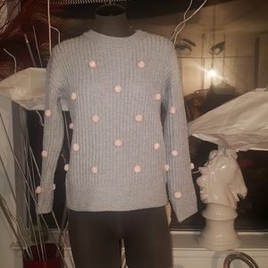 English Factory Sweater Pink and Gary Medium